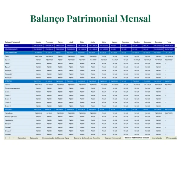 Planilha de Lançamentos Contábeis em Excel - Image 3