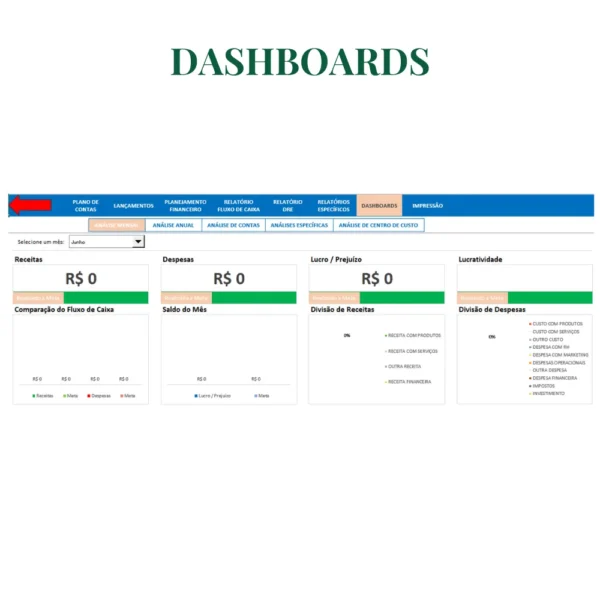 Planejamento financeiro completo com dashboard V1.0 - Image 2