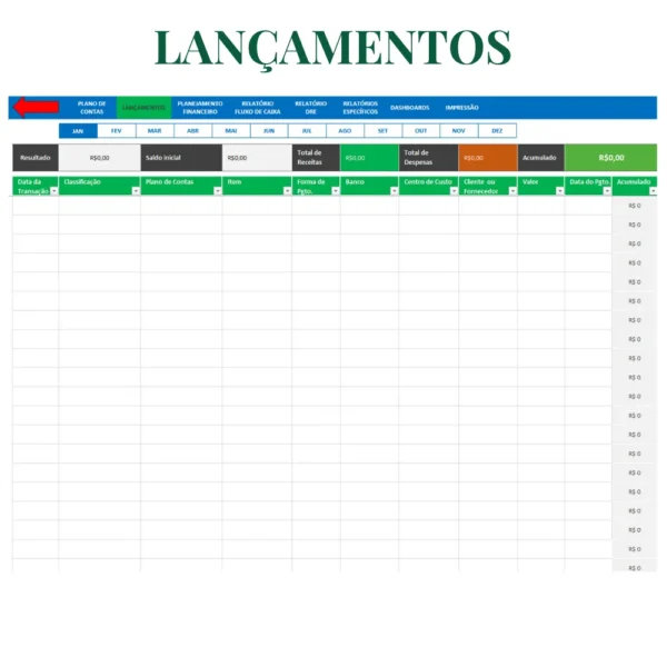 Planejamento financeiro completo com dashboard V1.0 - Image 4