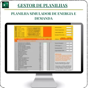 Planilha de Cálculo Simulador de Energia e Demanda em Excel