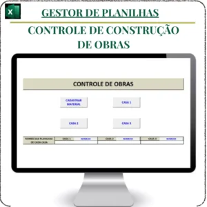 Planilha de Controle de Obras para Construção em Excel