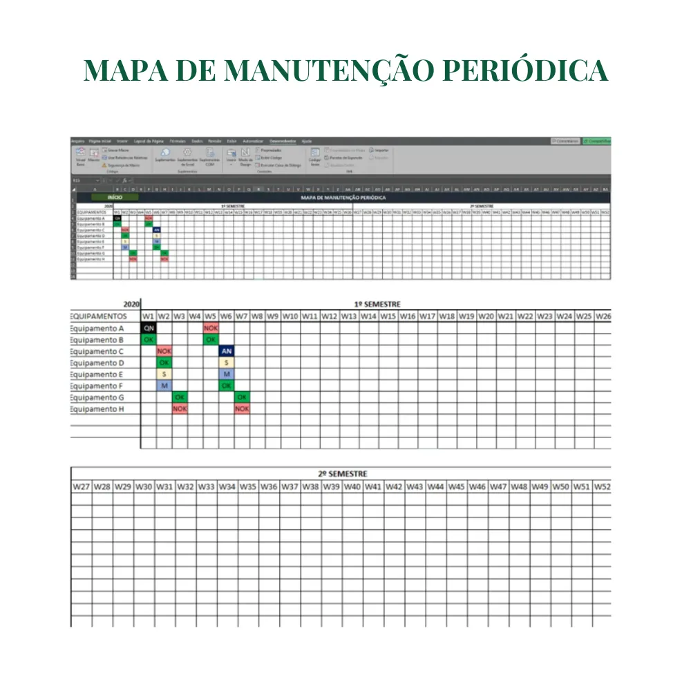 Planilha de gestão da manutenção - PCM Completa em Excel - Imagem 5