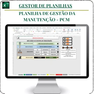 Planilha de gestão da manutenção - PCM Completa em Excel